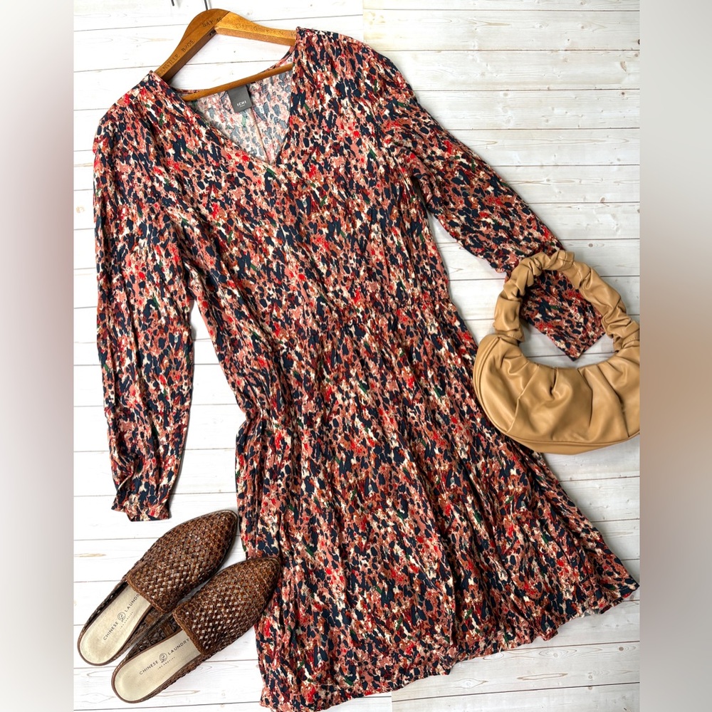 Ichi Copenhagen pattern dress